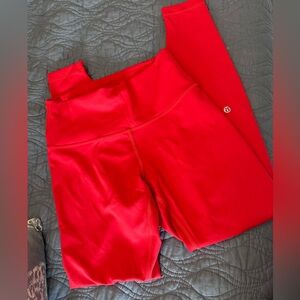 lululemon athletica Bright Red Activewear Top
